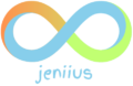 jeniius logo represent infinite quality in its products