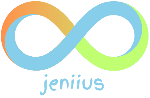 jeniius logo represent infinite quality in its products